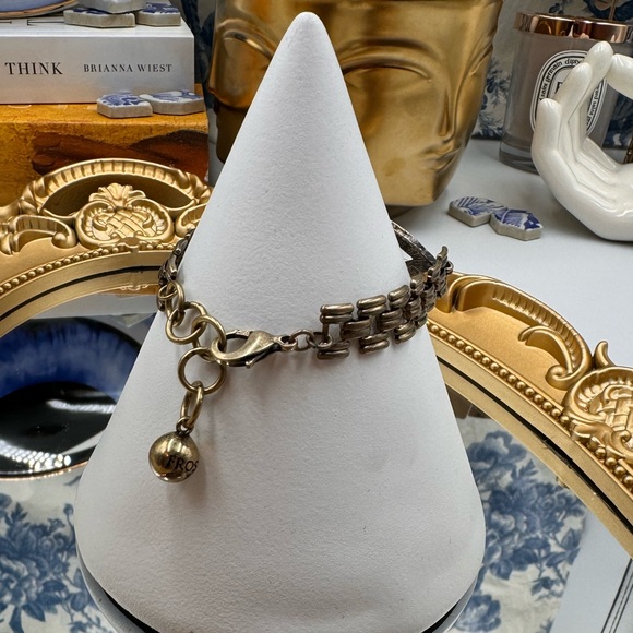 🆕 LULU FROST 🧿 NWOT Evil Eye Mint and Black Glass Lookout Charm Bracelet - Picture 11 of 14